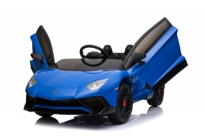 Lamborghini Aventador SV, Kinderauto blau schräg vorne