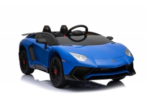 Lamborghini Aventador SV, Kinderauto blau schräg vorne