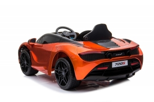 Elektro- Kinderauto McLaren 720s Orange Heckansicht