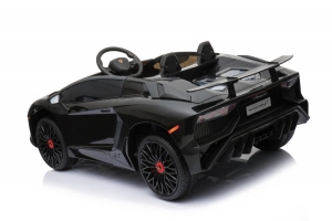 Lamborghini Aventador SV, Kinderauto schwarz schräg hinten