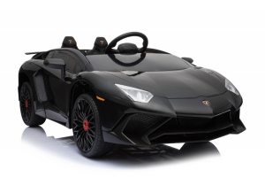 Lamborghini Aventador SV, Kinderauto schwarz schräg vorne