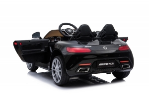 Mercedes AMG GT Zweisitzer Kinderauto schwarz Heck